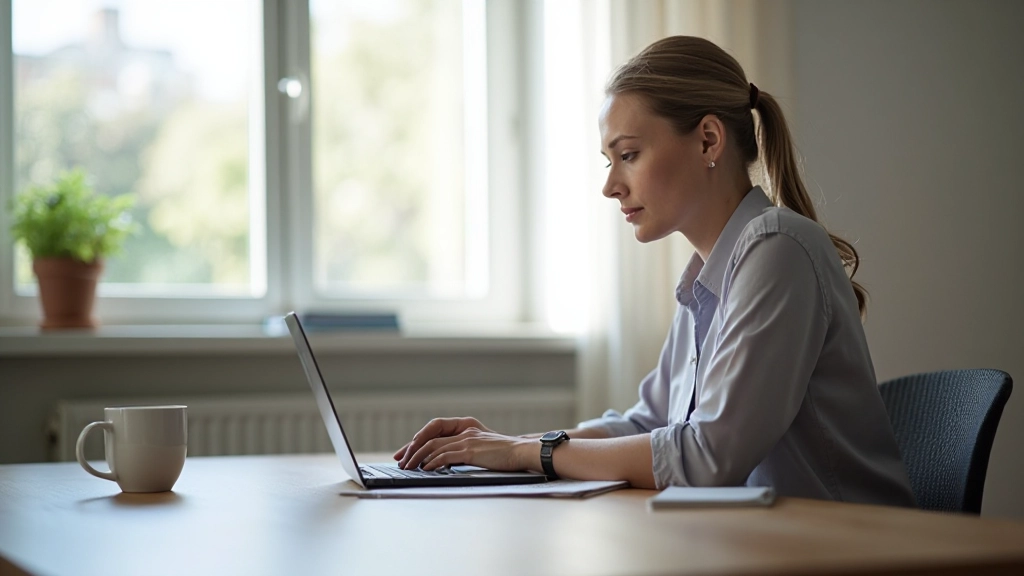 Человек, выполняющий дыхательное упражнение для улучшения внимания в спокойной обстановке